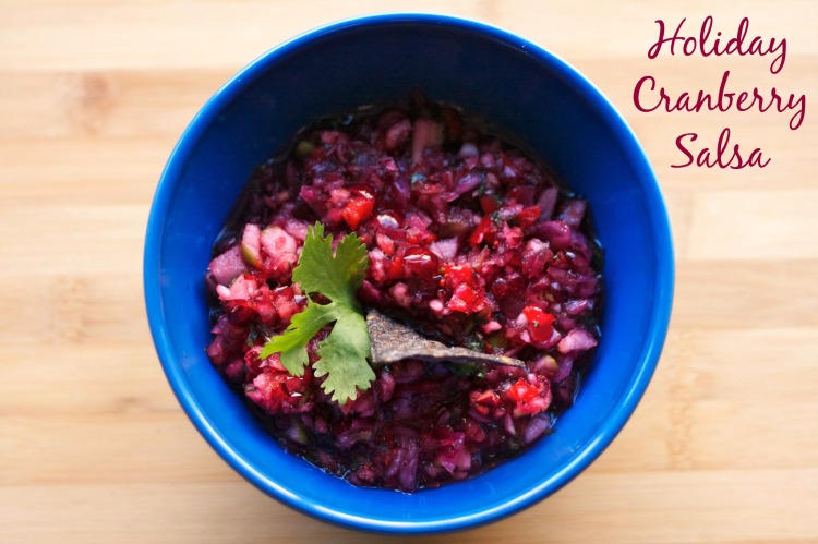 holiday cranberry salsa, cranberry relish, thanksgiving, christmas appetizers, cranberry side dish
